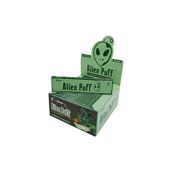 Alien Puff King‑Size Green Papers – 50 Packs | The CBD Hut