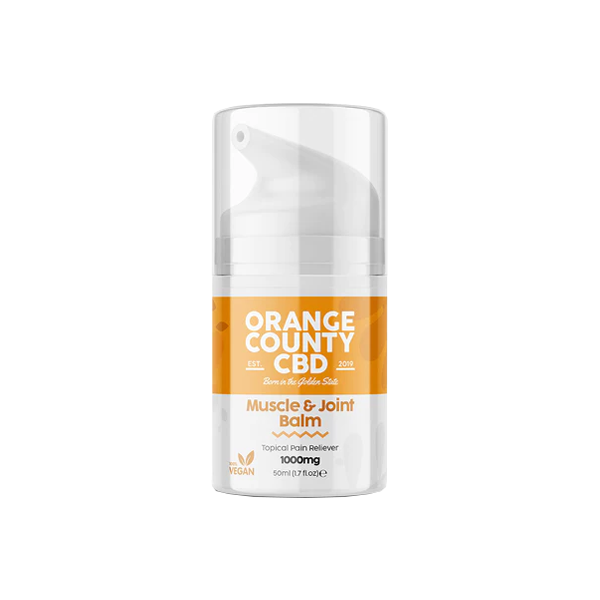 Orange County 1000mg CBD Muscle And Joint Balm - 50ml | The CBD Hut