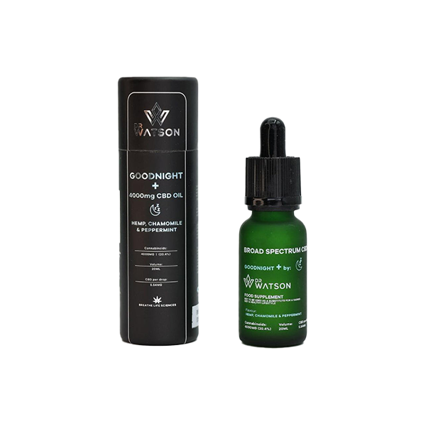 Dr Watson 4000mg Broad-Spectrum Goodnight CBD Oil - 20ml | The CBD Hut