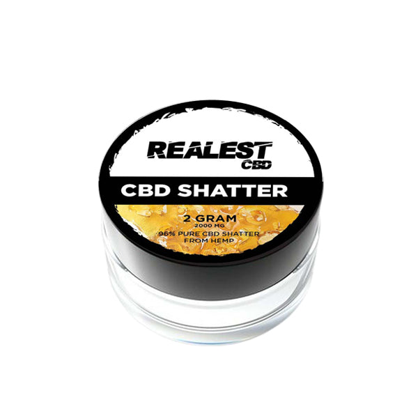 Realest CBD 2000mg CBD Shatter - 2g (BUY 1 GET 1 FREE) | The CBD Hut