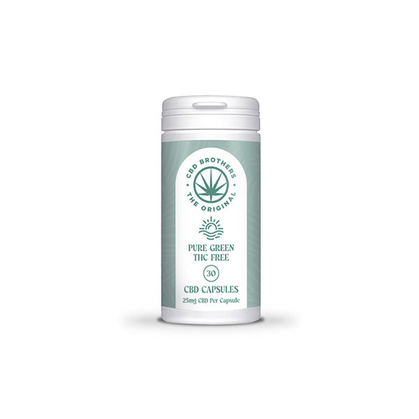 CBD Brothers Pure Green 750mg CBD Vegan Capsules - 30 Caps | The CBD Hut