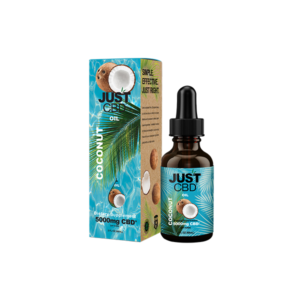 Just CBD 5000mg Coconut Oil Tincture - 30ml | The CBD Hut
