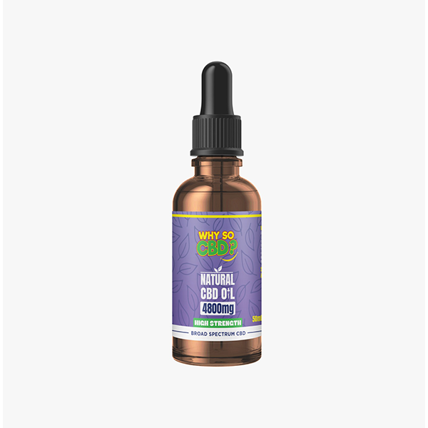 Why So CBD? 4800mg Broad-Spectrum CBD Natural Oil - 50ml | The CBD Hut