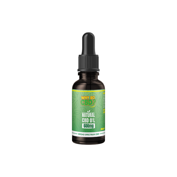 Why So CBD? 600mg Broad-Spectrum CBD Natural Oil - 30ml | The CBD Hut