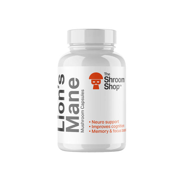 The Shroom Shop Lion's Mane Mushroom 45000mg Capsules - 90 Caps | The CBD Hut