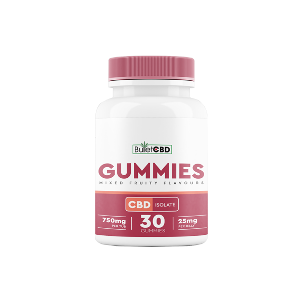 Bullet CBD 750mg CBD Isolate Gummies - 30 Pieces | The CBD Hut