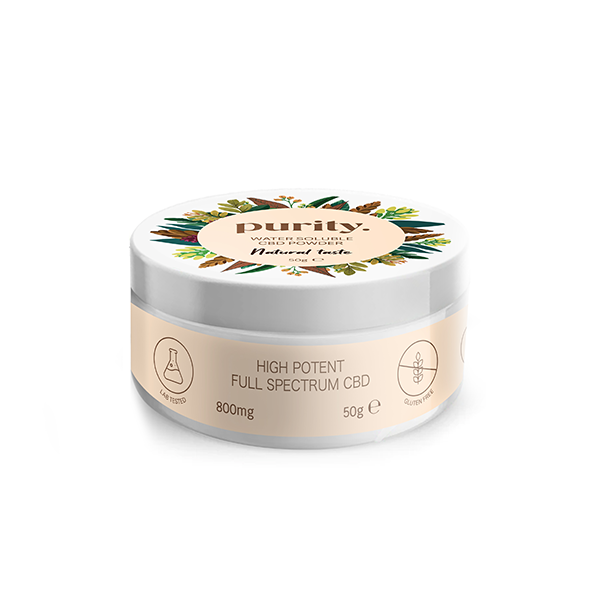 Purity 800mg Potent CBD Water Soluble Powder - Natural Flavour | The CBD Hut