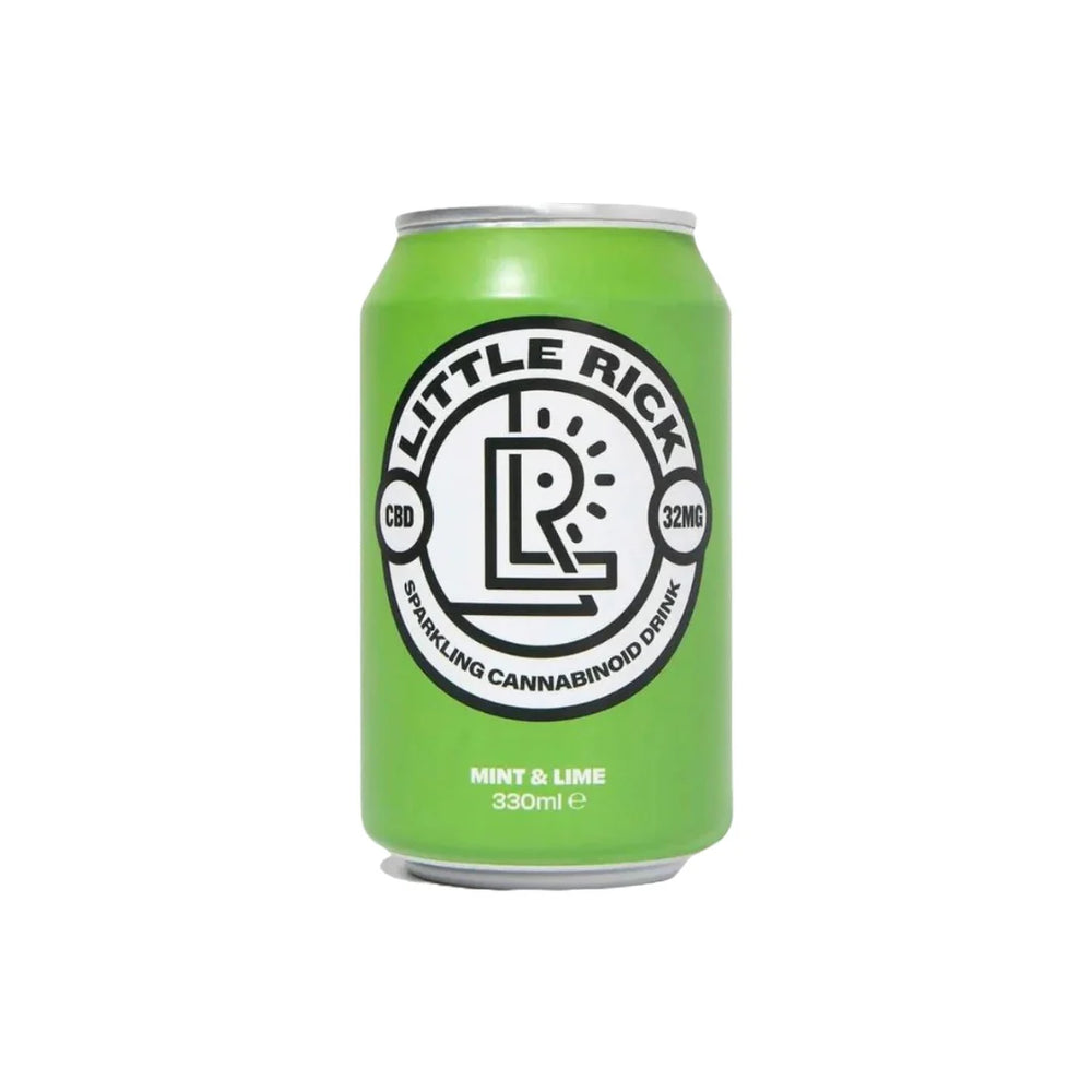 Little Rick 32mg CBD Sparkling Mint & Lime Drink - 24 Pack | The CBD Hut