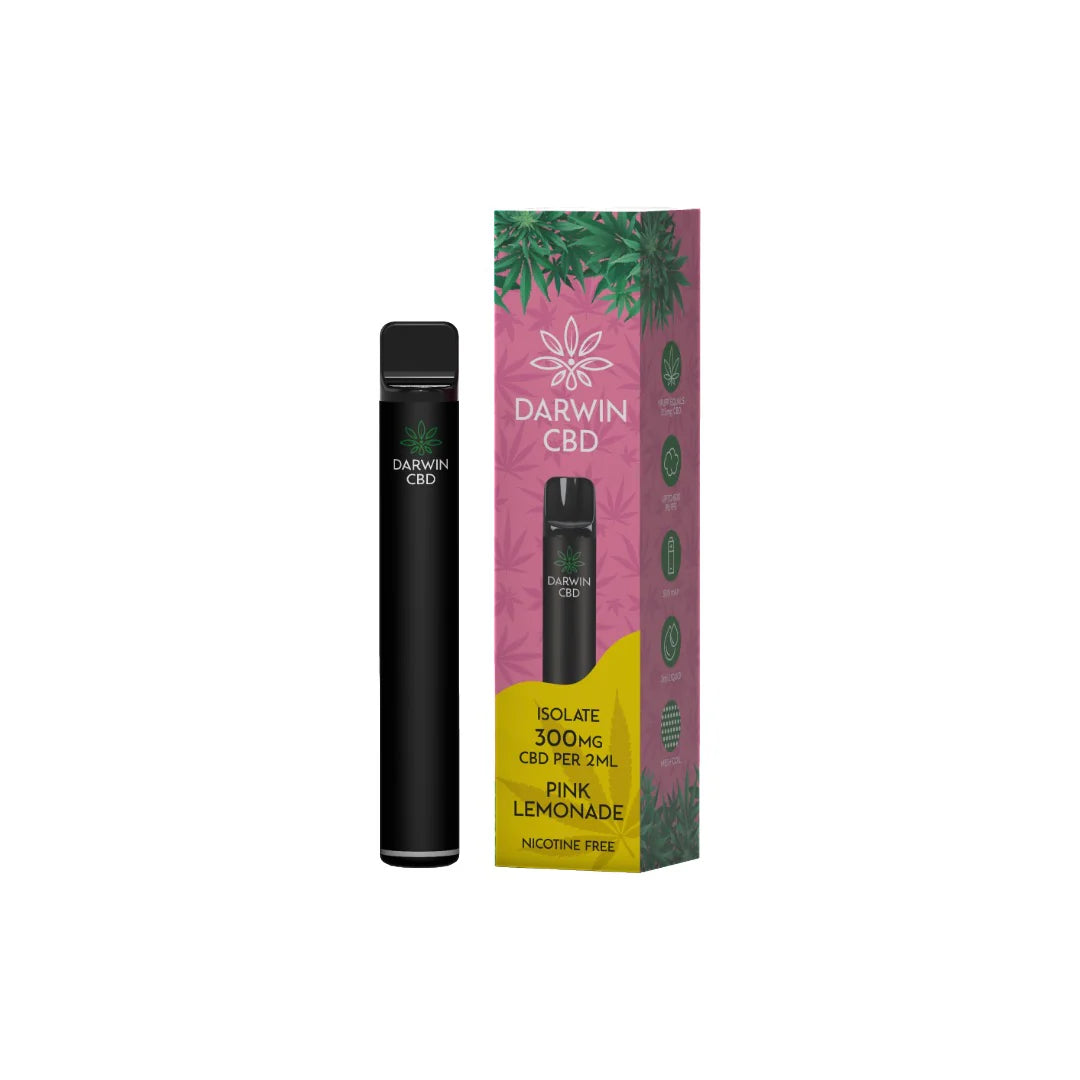 Darwin 300mg CBD Prefilled Pod Vape Kit - Pink Lemonade | The CBD Hut