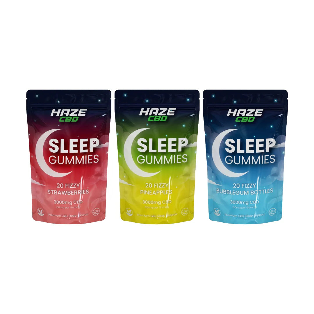 Haze CBD 3000mg Sleep Night Gummies - 20 Pieces | The CBD Hut