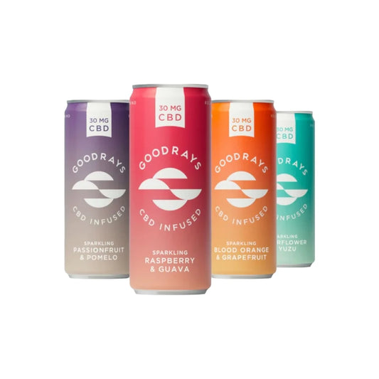 Goodrays 30mg CBD Mixed Flavour Cans - 12 Pack | The CBD Hut