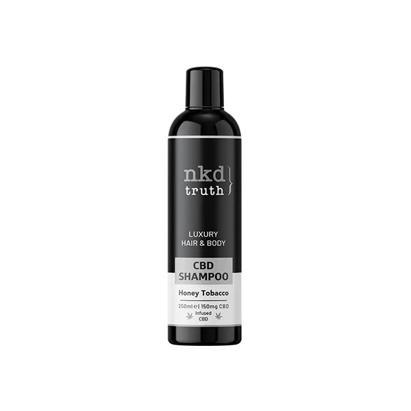 NKD 150mg CBD Hair and Body Shampoo - 250ml - Honey & Tobacco | The CBD Hut