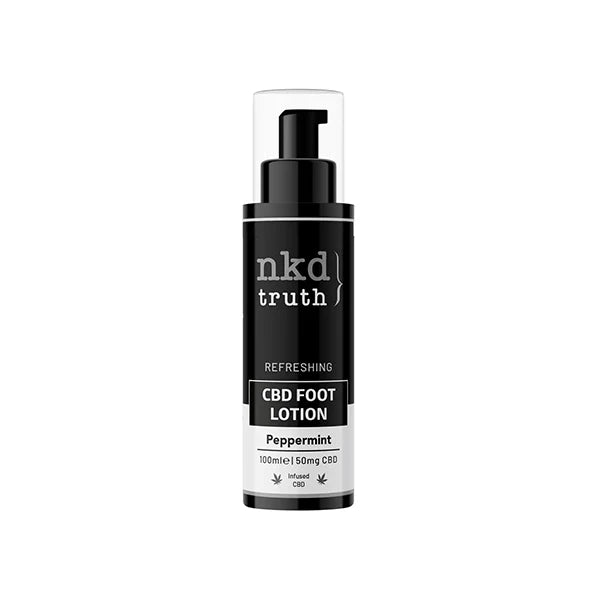 NKD 50 mg CBD Peppermint Revitalising Foot Balm – 100ml | The CBD Hut
