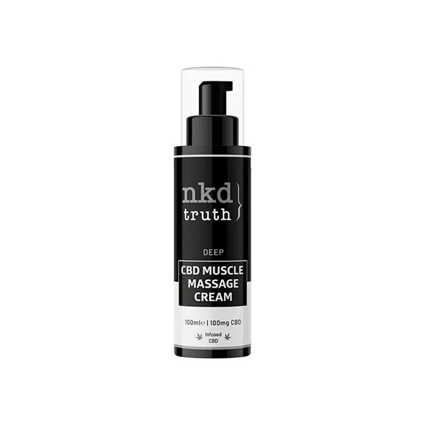 NKD 100mg CBD Deep Muscle Massage Cream - 100ml | The CBD Hut
