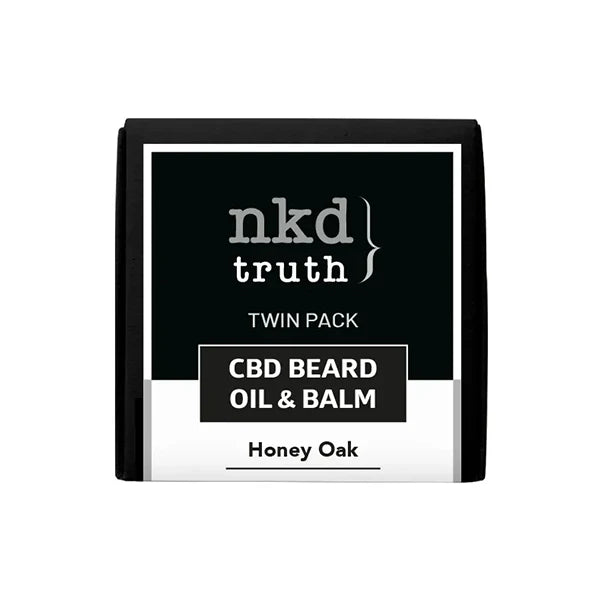 NKD 150mg CBD Honey Oak Beard Oil & Balm - Twin Pack | The CBD Hut