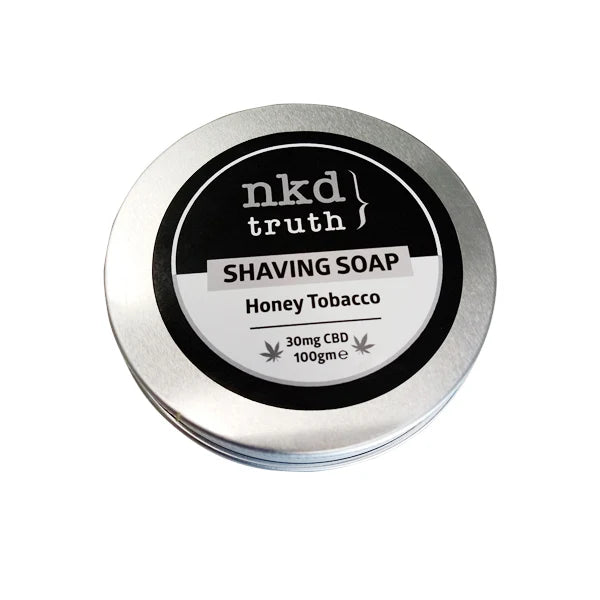 NKD 30mg CBD Speciality Honey Tobacco Shaving Soap - 100g (BUY 1 GET 1 FREE) | The CBD Hut
