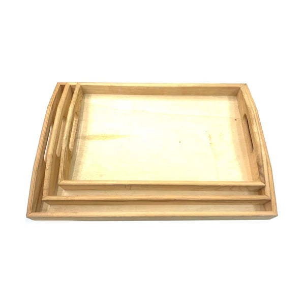 Dry Herb Rolling Wooden Tray Set - Pack of 3 | The CBD Hut