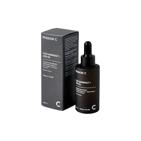 Mission C Post-Workout + 1500mg CBD Oil - 30ml | The CBD Hut