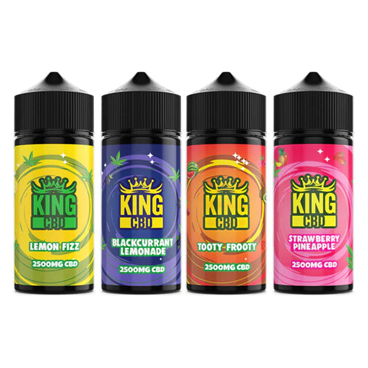 King CBD 2500mg CBD E-Liquid - 120ml (BUY 1 GET 1 FREE) | The CBD Hut