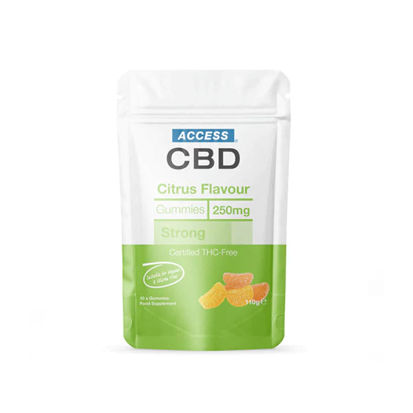 Access CBD 250mg CBD Citrus Gummies - 10 Pack | The CBD Hut