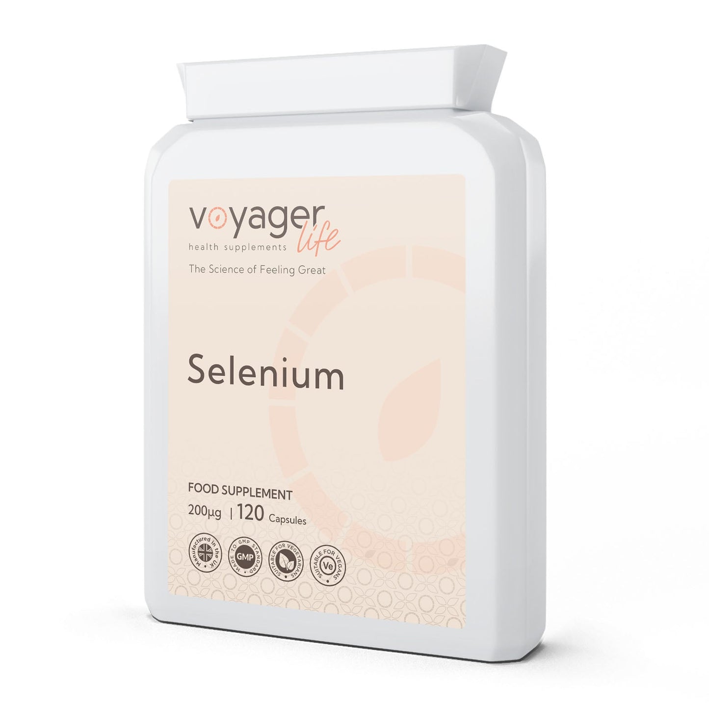 Voyager Selenium 200µg 120 Capsules - front view