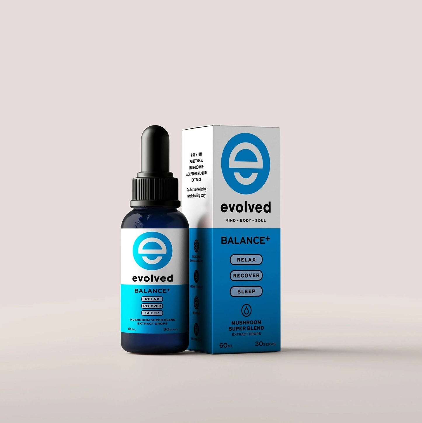 Evolved Balance+ Mushroom Extract Drops - 60ml
