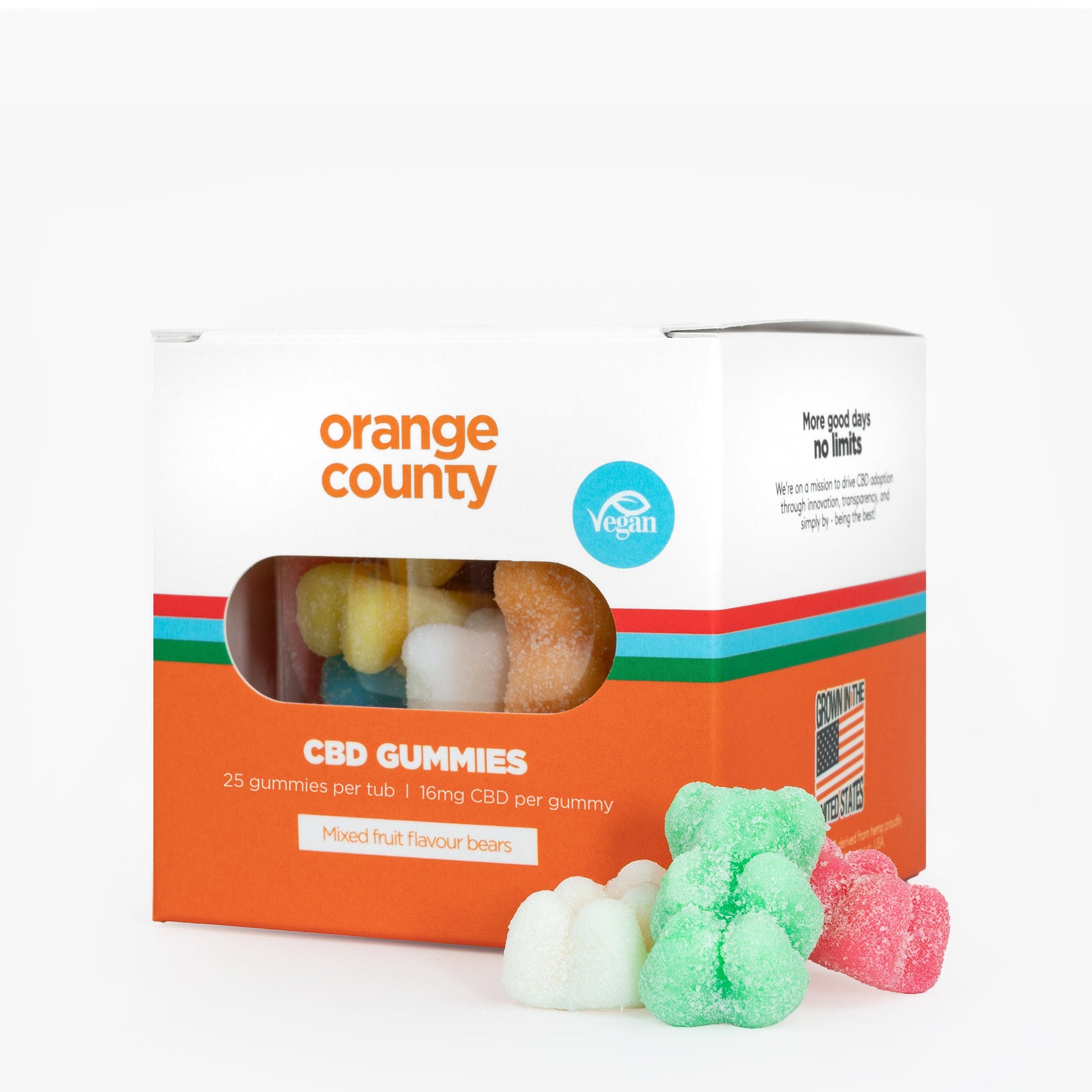 Orange County Calm & Cosy CBD Gift Bundle - Mixed Fruit Gummy Bears | The CBD Hut