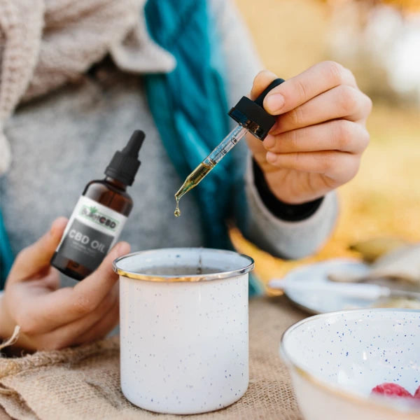 Bullet CBD Oil in a cup of tea | The CBD Hut