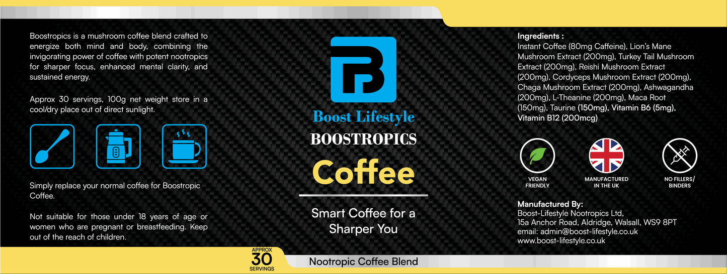Boostropics Nootropic Coffee