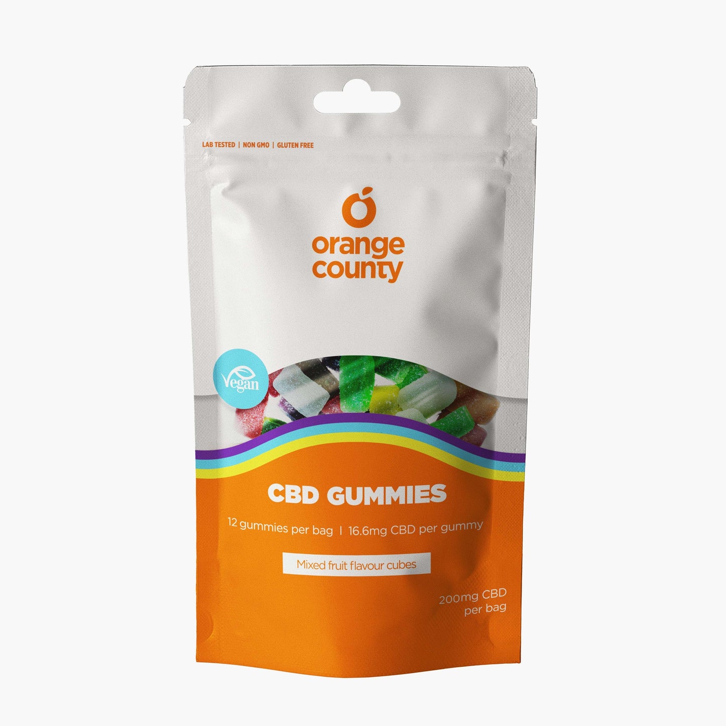 Orange County CBD Gummy Cubes Grab Bag 200mg at The CBD Hut