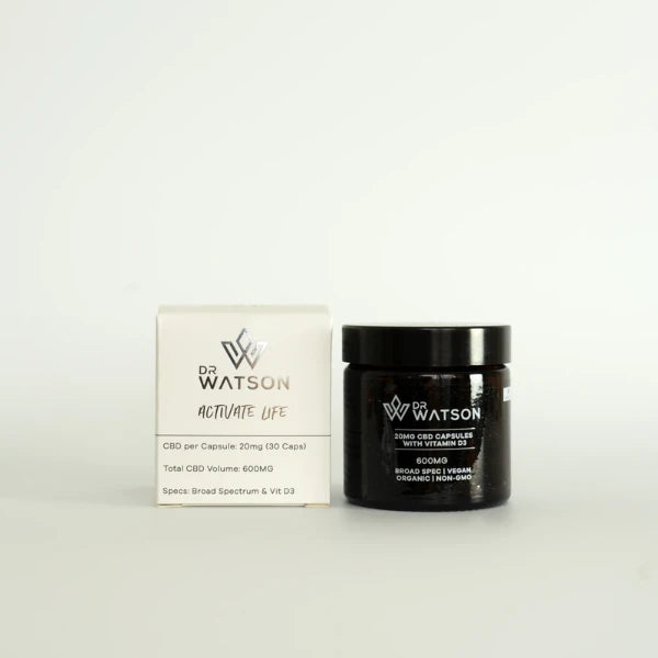 Dr Watson 600mg Activate Life CBD Capsules | The CBD Hut