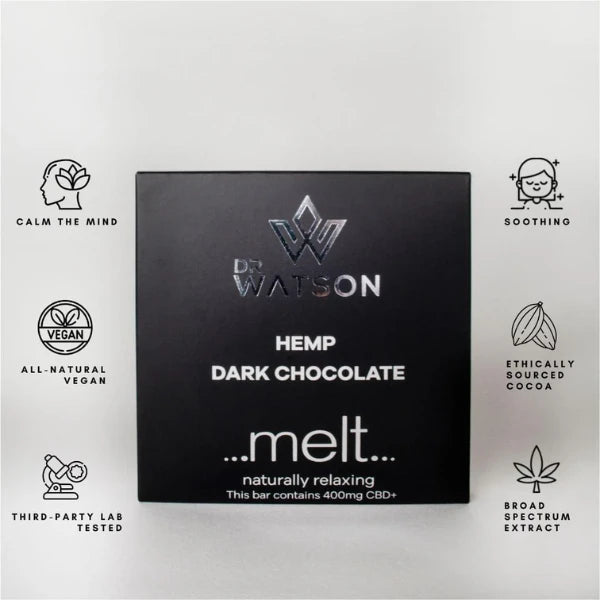 Dr Watson x Melt 400mg CBD Dark Chocolate | The CBD Hut