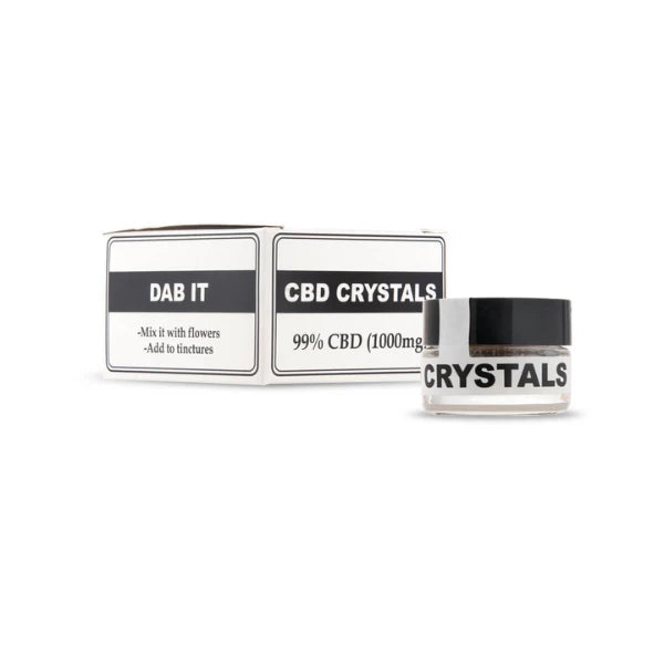 Endoca 1000mg 99% CBD Cannabis Crystals - 1g with tub | The CBD Hut