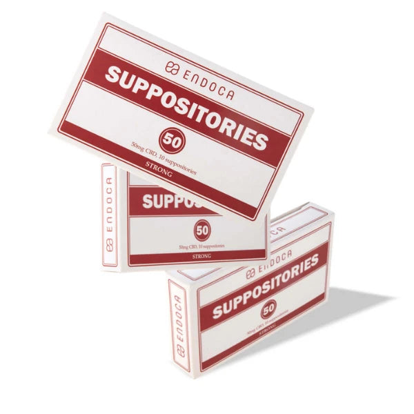 Endoca 500mg CBD Suppositories - 10 Count - 3 Packs | The CBD Hut