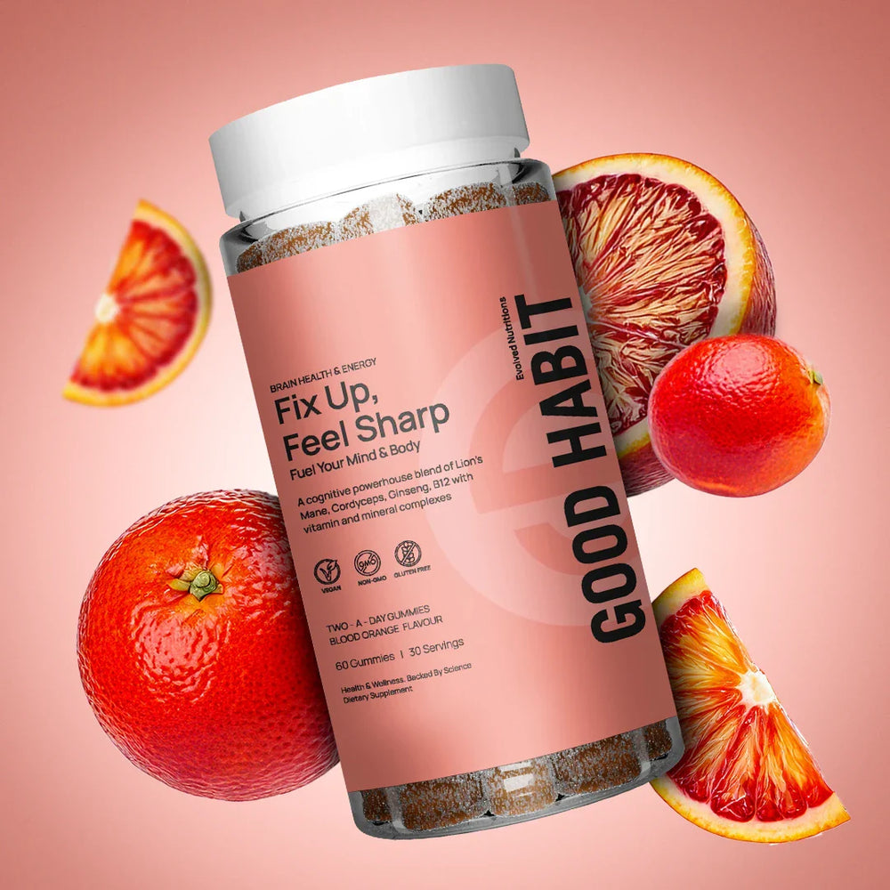 Evolved 'Fix Up, Feel Sharp' Focus Mushroom Gummies - 60 Pieces