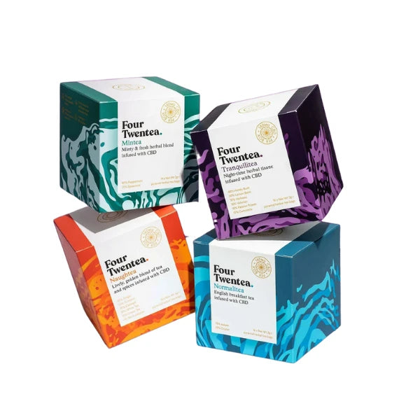 Four Twentea CBD tea boxes | The CBD Hut