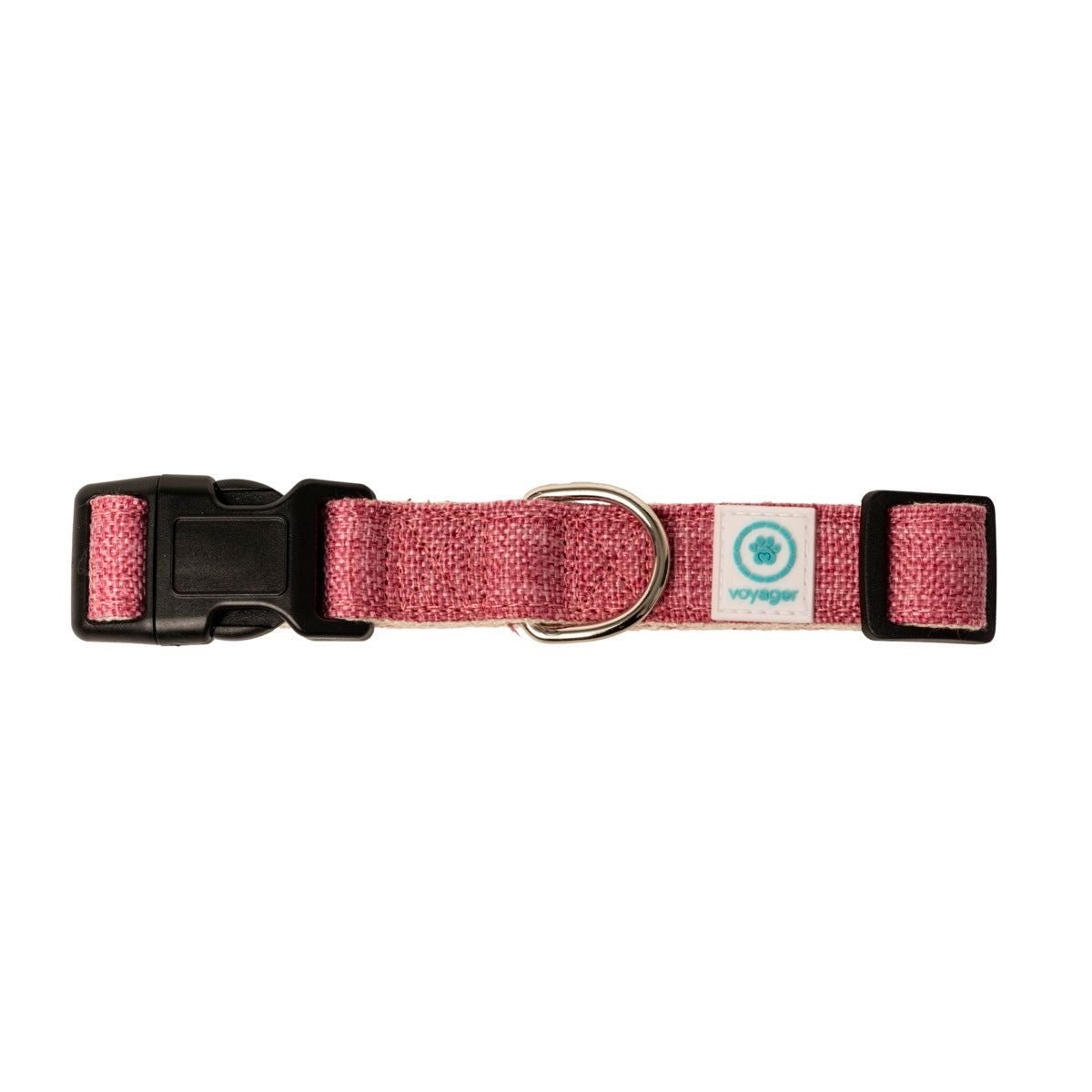 Voyager Hemp Dog Collar - Pink