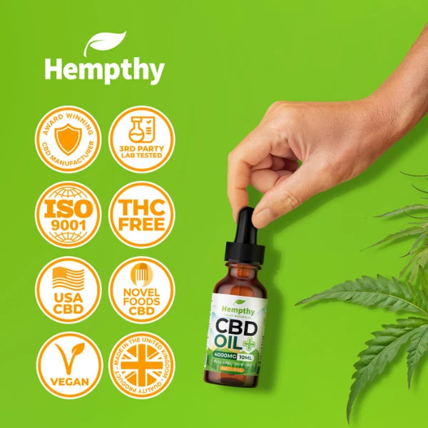 Hempthy Natural CBD Oil benefits and features | The CBD Hut