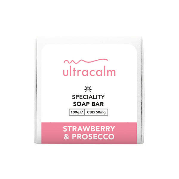 Ultracalm 50mg CBD Soap - 100g - Strawberry & Prosecco | The CBD Hut