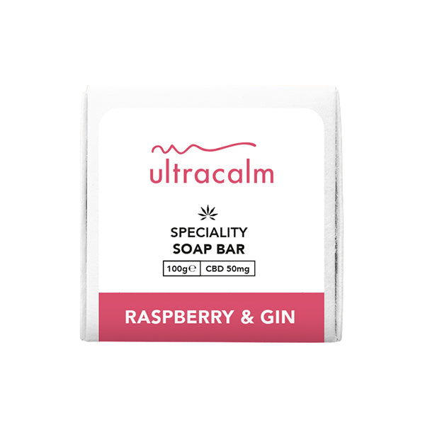 Ultracalm 50mg CBD Soap - 100g - Raspberry & Gin | The CBD Hut