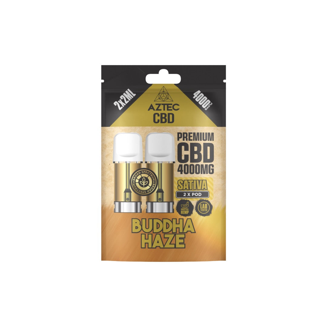 Aztec 4000mg CBD Pods - 4000 Puffs/2 Pack | The CBD Hut