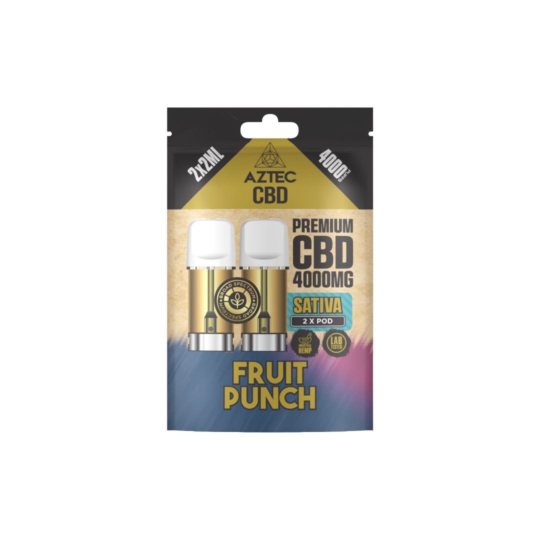 Aztec 4000mg CBD Pods - 4000 Puffs/2 Pack | The CBD Hut
