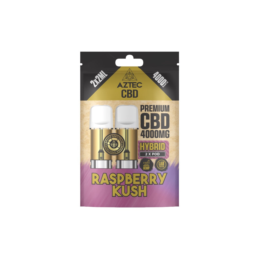 Aztec 4000mg CBD Pods - 4000 Puffs/2 Pack | The CBD Hut