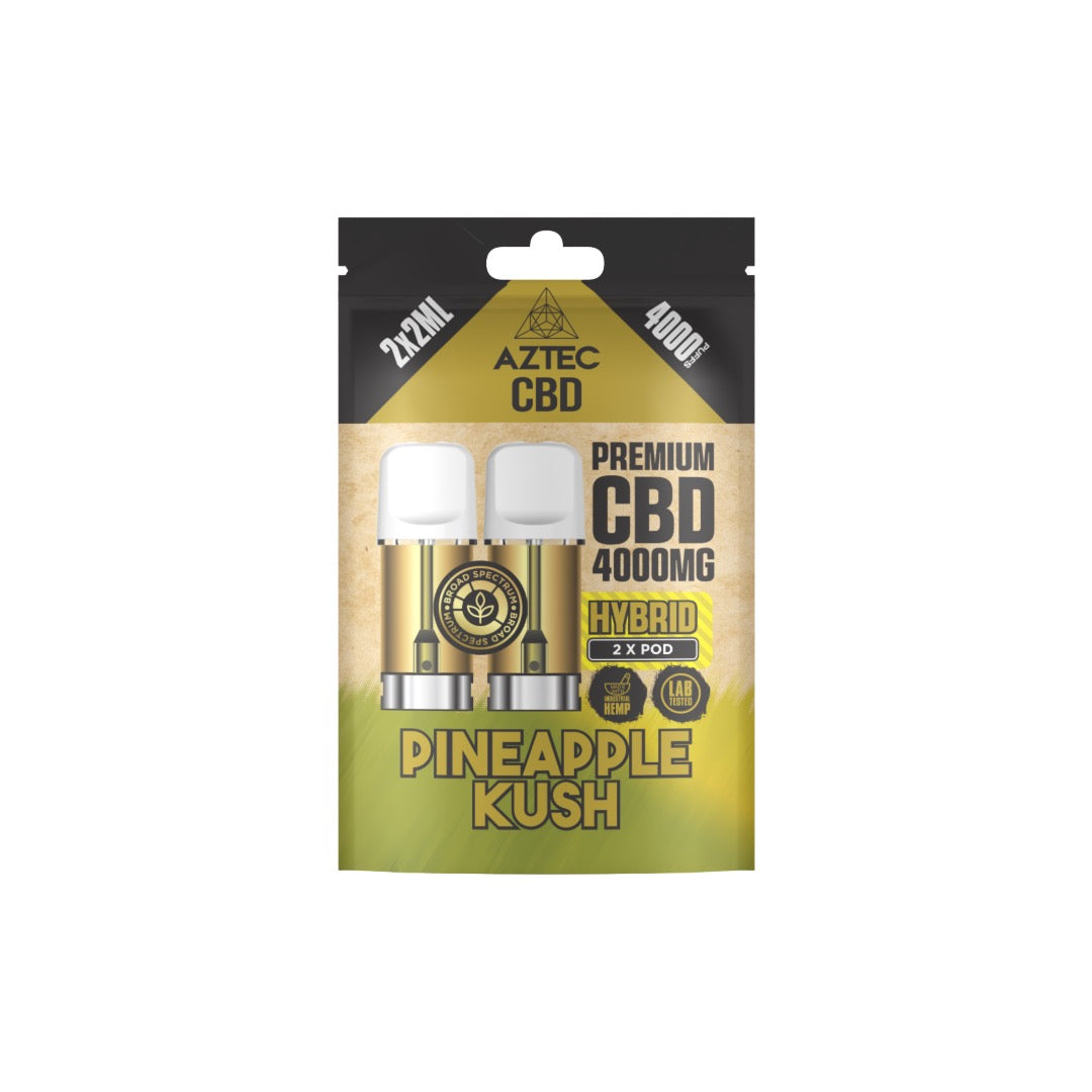 Aztec 4000mg CBD Pods - 4000 Puffs/2 Pack | The CBD Hut