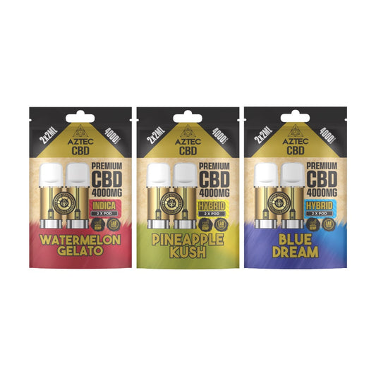 Aztec 4000mg CBD Pods - 4000 Puffs/2 Pack | The CBD Hut