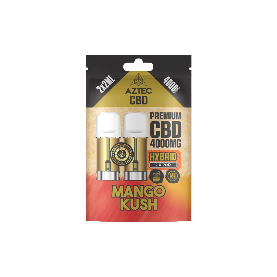 Aztec 4000mg CBD Pods - 4000 Puffs/2 Pack | The CBD Hut