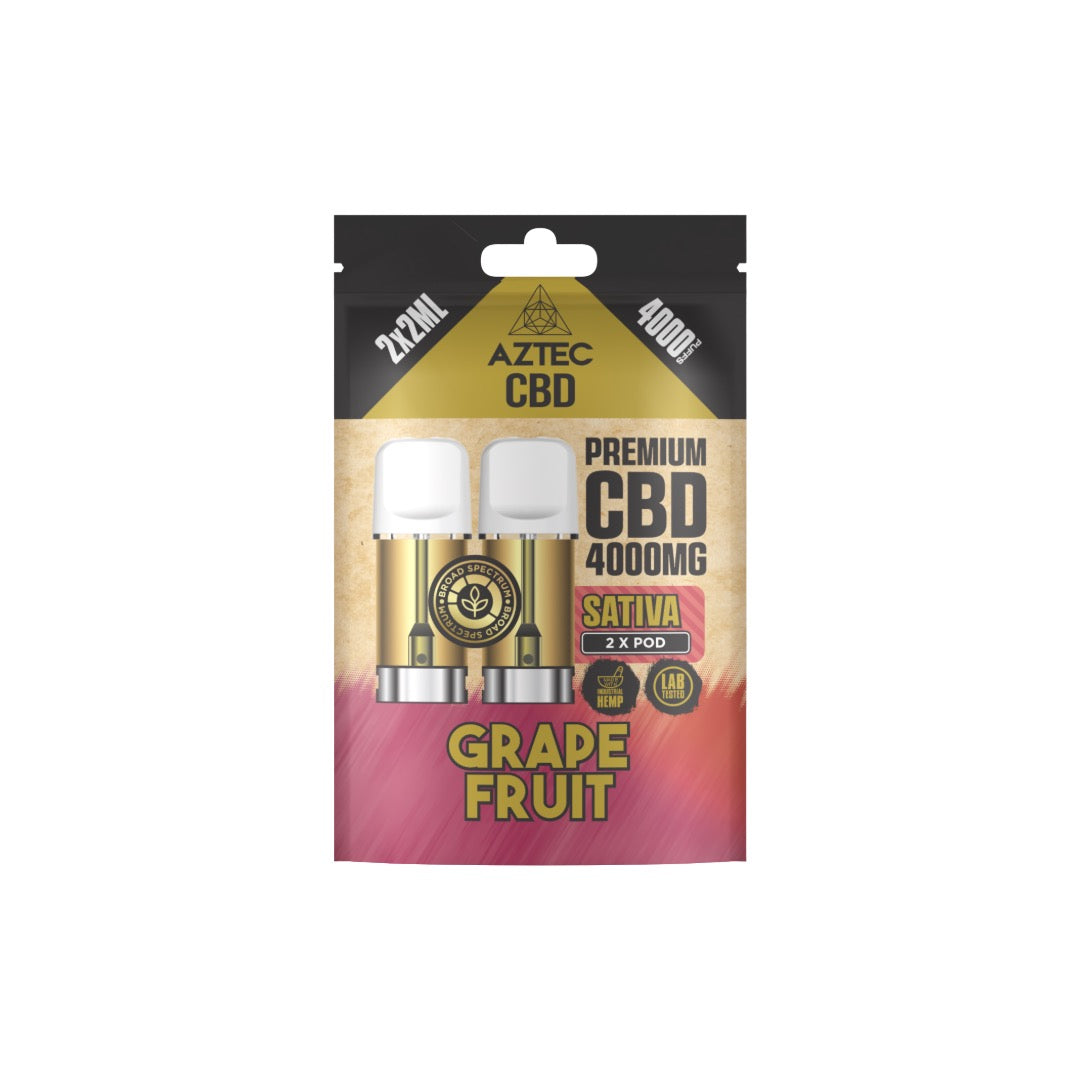 Aztec 4000mg CBD Pods - 4000 Puffs/2 Pack | The CBD Hut