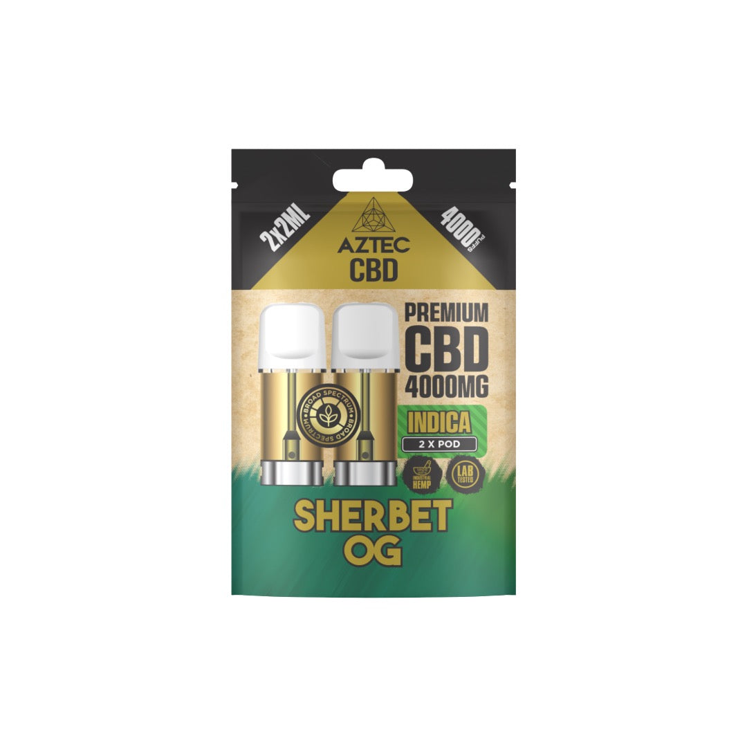 Aztec 4000mg CBD Pods - 4000 Puffs/2 Pack | The CBD Hut