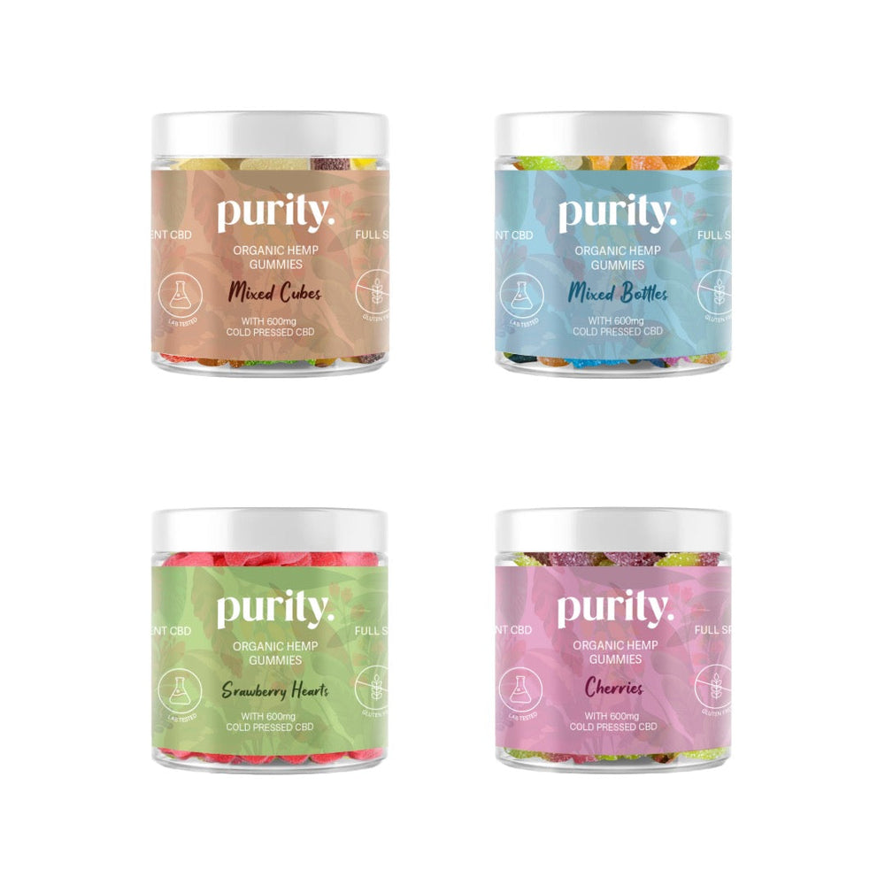 Purity 600mg Full-Spectrum CBD Vegan Gummies 150g | The CBD Hut