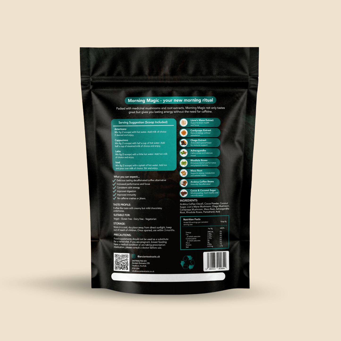 Ancient Extracts Morning Magic Decaf Coffee Starter Kit